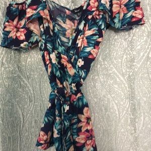 Off the shoulder wrap top